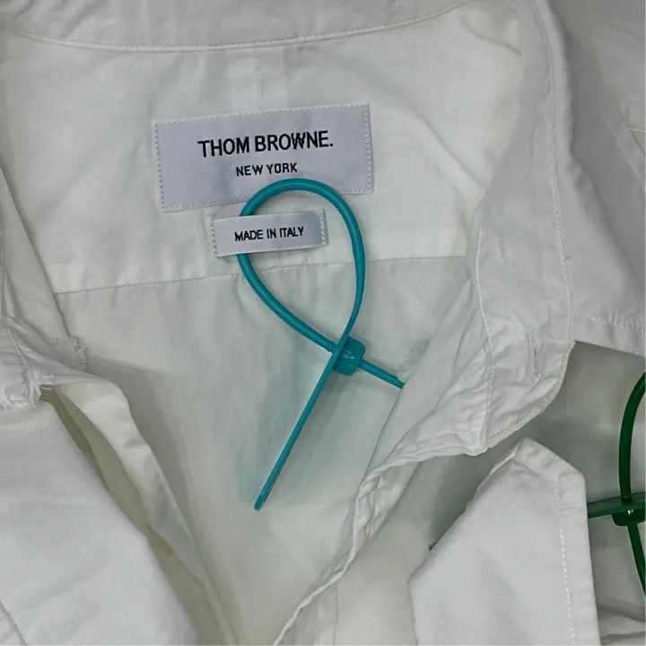 Thom Browne Thom Browne Classic Stripe Long Sleeve Shirt 0079 Size US S / EU 44-46 / 1 - 2 Thumbnail