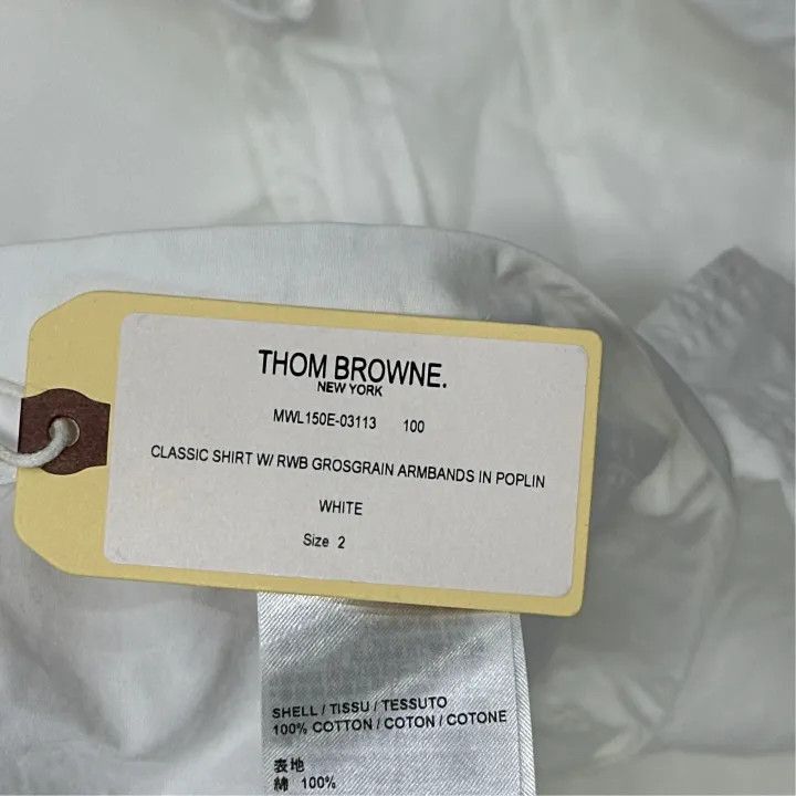 Thom Browne Thom Browne Classic Stripe Long Sleeve Shirt 0079 Size US S / EU 44-46 / 1 - 4 Thumbnail
