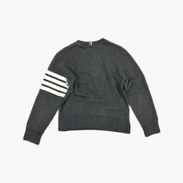 Thom Browne Thom Browne Classic Four Stripes Pullover Sweatshirt 0079 Size US M / EU 48-50 / 2 - 3 Thumbnail