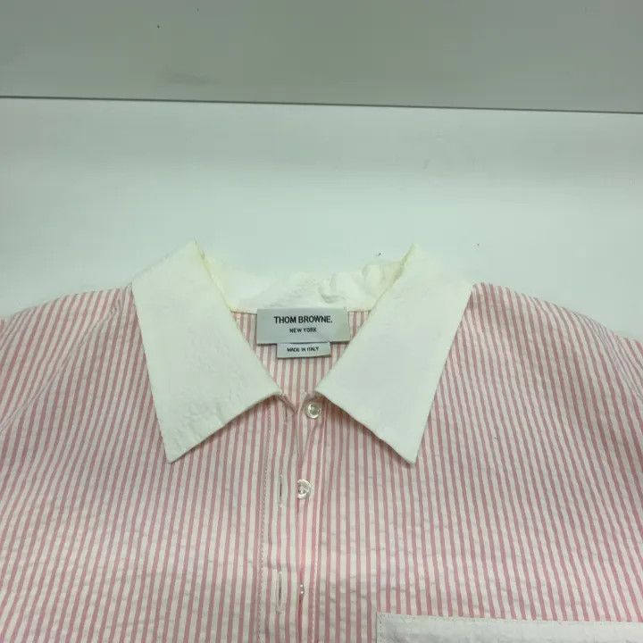 Thom Browne Thom Browne Casual Fashion Short Sleeve Shirt 0079 Size US M / EU 48-50 / 2 - 8 Thumbnail