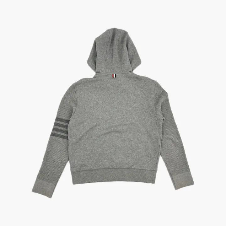 Thom Browne Thom Browne Gray Hooded Sweatshirt for Men 0079 Size US M / EU 48-50 / 2 - 3 Thumbnail