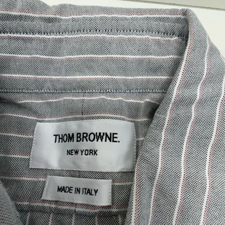 Thom Browne Thom Browne Striped Long Sleeve Shirt for Men 0079 Size US S / EU 44-46 / 1 - 5 Thumbnail