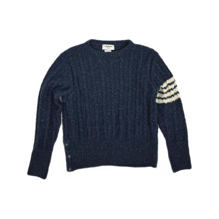 Thom Browne Thom Browne Classic Striped Crew Neck Sweater 0079 Size US L / EU 52-54 / 3 - 2 Thumbnail