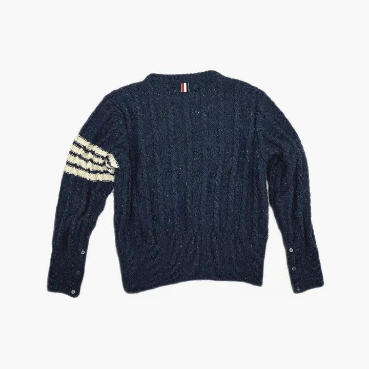 Thom Browne Thom Browne Classic Striped Crew Neck Sweater 0079 Size US L / EU 52-54 / 3 - 3 Thumbnail