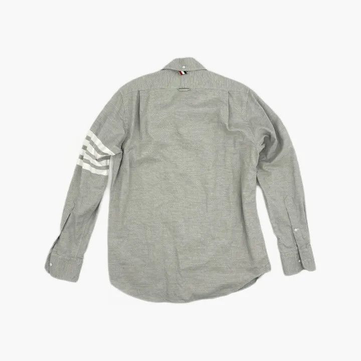 Thom Browne Thom Browne Classic Grey Long Sleeve Button-Up Shirt 0079 Size US M / EU 48-50 / 2 - 3 Thumbnail