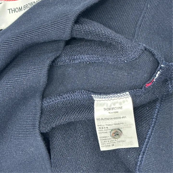 Thom Browne Thom Browne Classic Navy Sweatshirt with Stripes 0079 Size US M / EU 48-50 / 2 - 4 Thumbnail