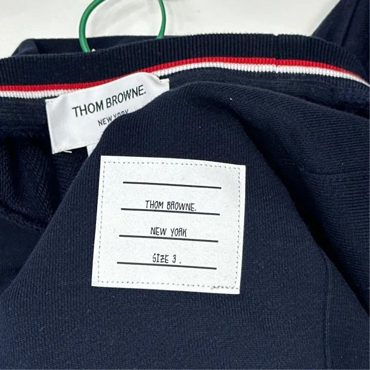 Thom Browne Thom Browne Classic Navy Sweatshirt with Stripes 0079 Size US M / EU 48-50 / 2 - 3 Thumbnail