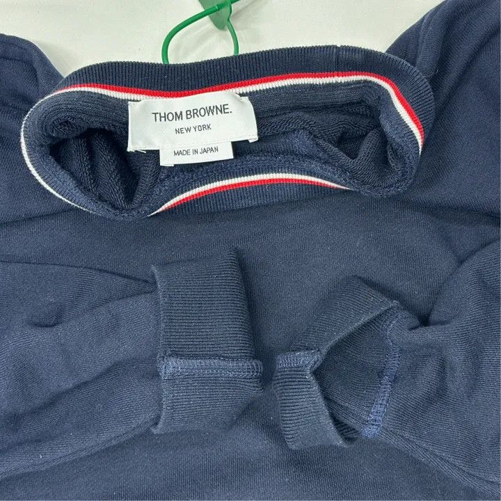Thom Browne Thom Browne Classic Navy Sweatshirt with Stripes 0079 Size US M / EU 48-50 / 2 - 5 Thumbnail