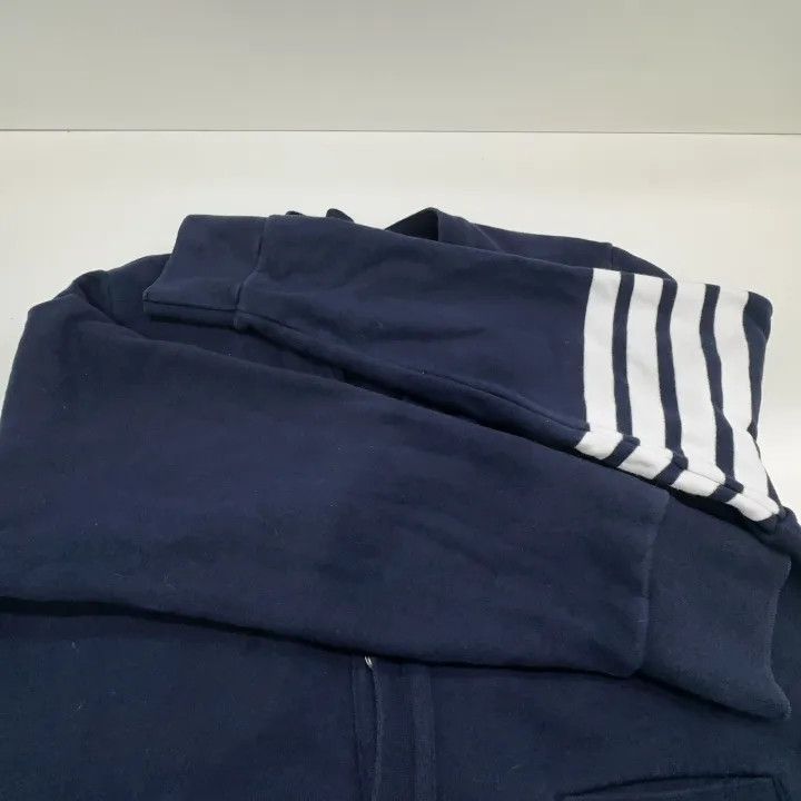 TB Classic Navy Striped V-Neck Knit Sweater 0079