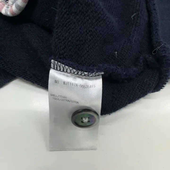 TB Classic Navy Striped V-Neck Knit Sweater 0079