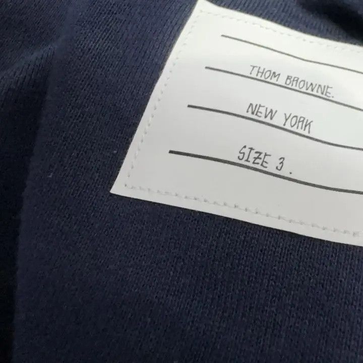 Thom Browne Thom Browne Classic Navy Crewneck Sweatshirt 0079 Size US M / EU 48-50 / 2 - 11 Thumbnail