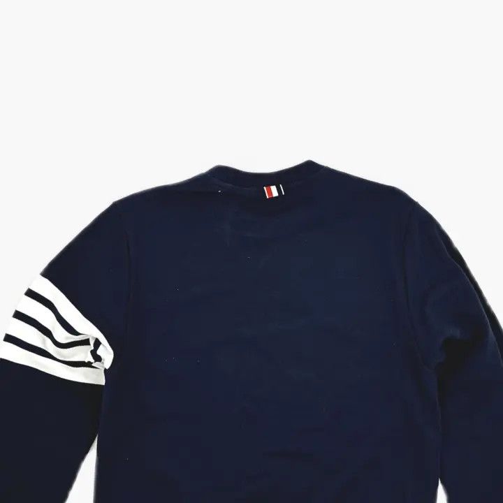 Thom Browne Thom Browne Classic Navy Crewneck Sweatshirt 0079 Size US M / EU 48-50 / 2 - 4 Thumbnail