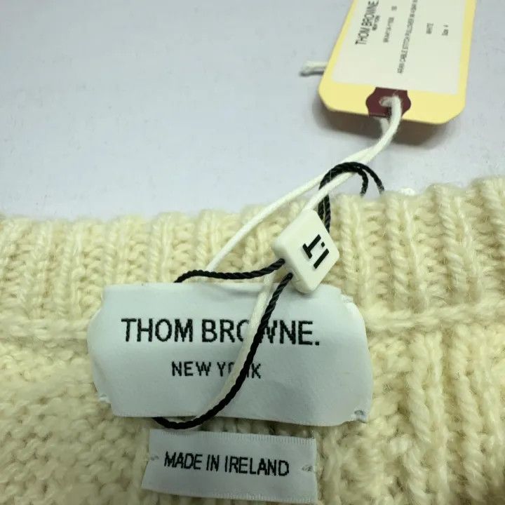 Thom Browne Thom Browne Beige Wool Sweater for Men 0079 Size US M / EU 48-50 / 2 - 6 Thumbnail