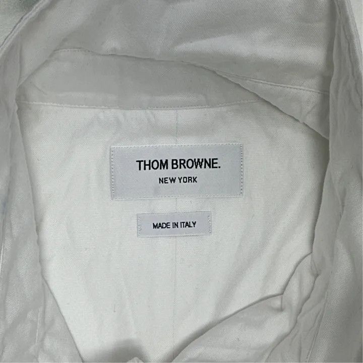 Thom Browne Thom Browne Classic Long Sleeve Button-Up Shirt 0079 Size US M / EU 48-50 / 2 - 3 Thumbnail