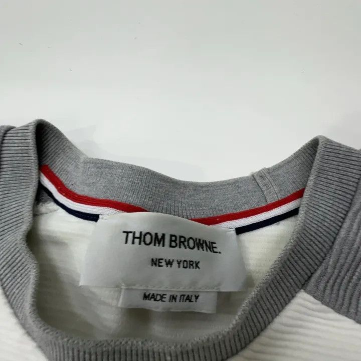 Thom Browne Thom Browne Color Block Crew Neck T-Shirt 0079 Size US S / EU 44-46 / 1 - 5 Thumbnail