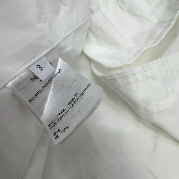 Thom Browne Thom Browne Classic White Long Sleeve Shirt 0079 Size US M / EU 48-50 / 2 - 2 Thumbnail