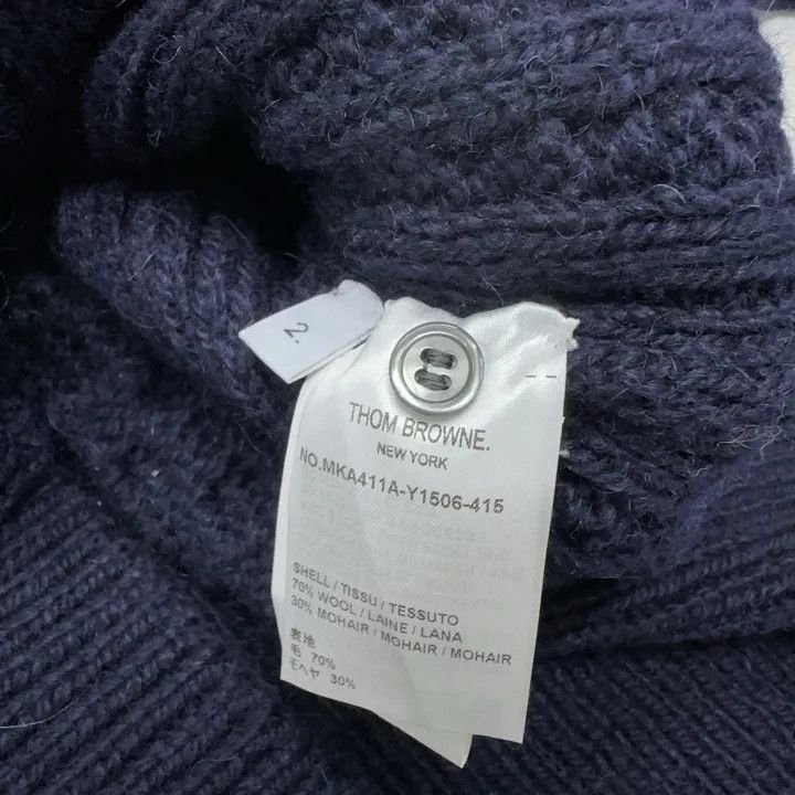 Thom Browne Thom Browne Blue Long Sleeve Sweater 0079 Size US S / EU 44-46 / 1 - 4 Thumbnail