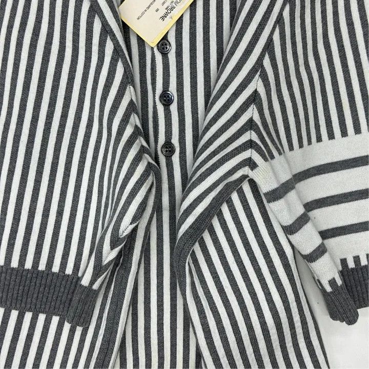 Thom Browne Thom Browne SS22 Striped Short Sleeve Polo 0079 Size US M / EU 48-50 / 2 - 6 Thumbnail