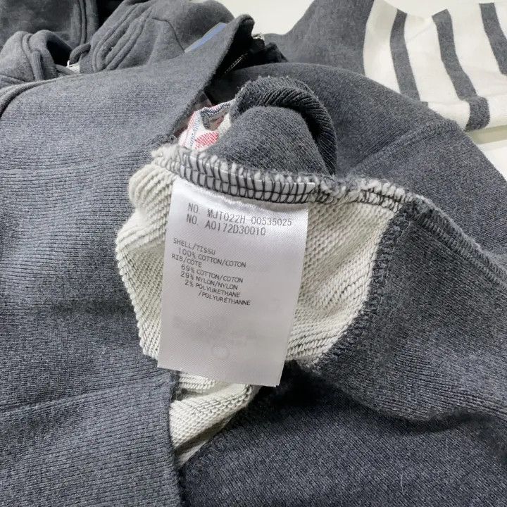 Thom Browne Thom Browne Classic Gray Zippered Hoodie for Men 0079 Size US M / EU 48-50 / 2 - 4 Thumbnail