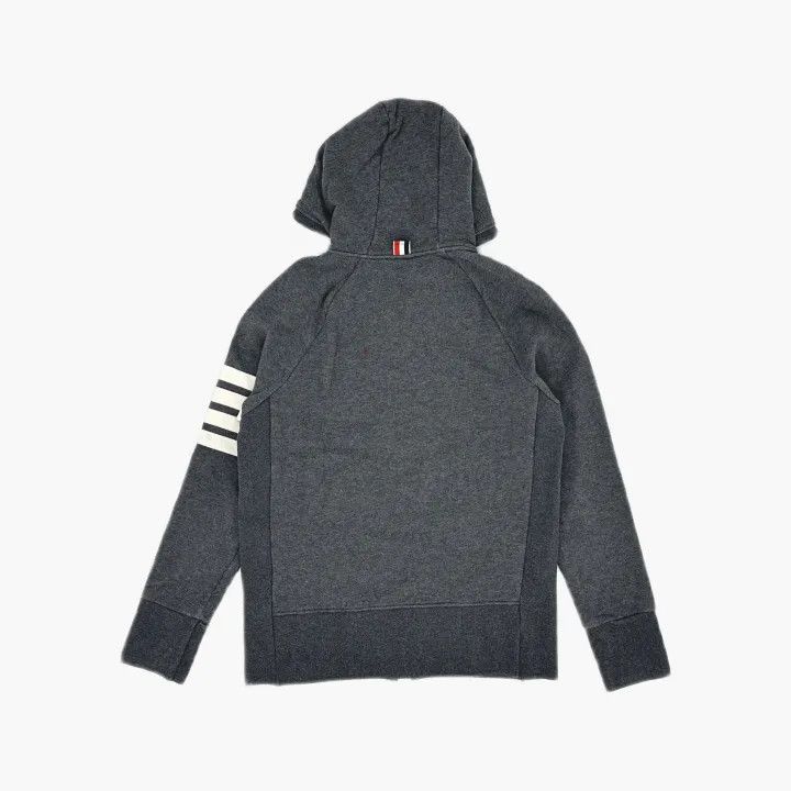 Thom Browne Thom Browne Classic Gray Zippered Hoodie for Men 0079 Size US M / EU 48-50 / 2 - 3 Thumbnail