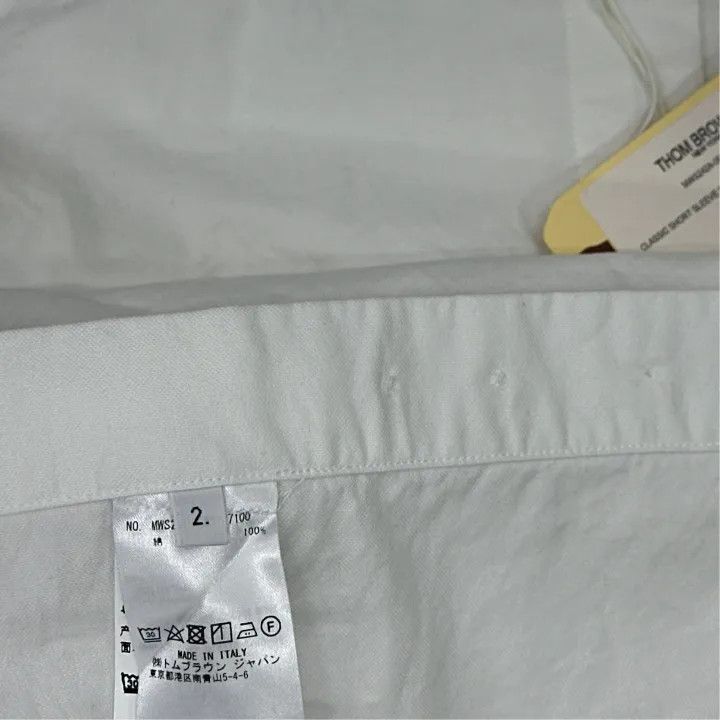 Thom Browne Thom Browne Short Sleeve RWB Stripe Shirt 0079 Size US S / EU 44-46 / 1 - 3 Thumbnail