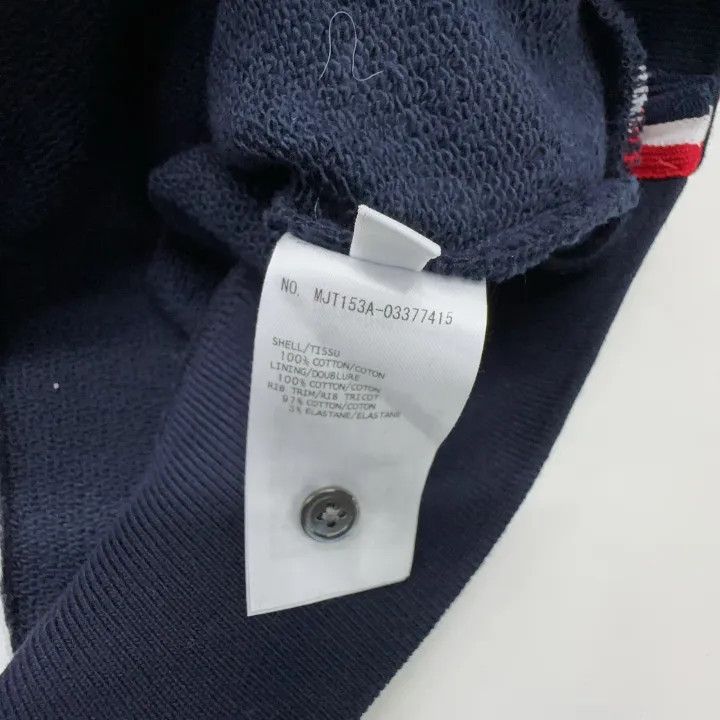 Thom Browne Thom Browne Blue Zip Hoodie with Stripes 0079 Size US XXS / EU 40 - 6 Thumbnail
