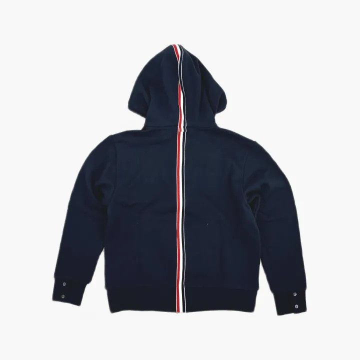 Thom Browne Thom Browne Blue Zip Hoodie with Stripes 0079 Size US XXS / EU 40 - 3 Thumbnail