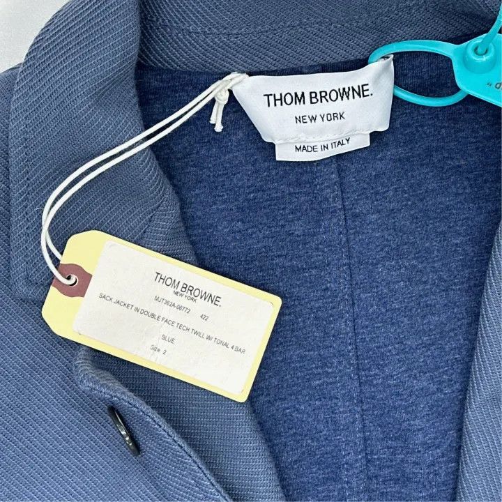 Thom Browne Thom Browne Long Sleeve V-Neck Jacket 0079 Size US S / EU 44-46 / 1 - 2 Thumbnail
