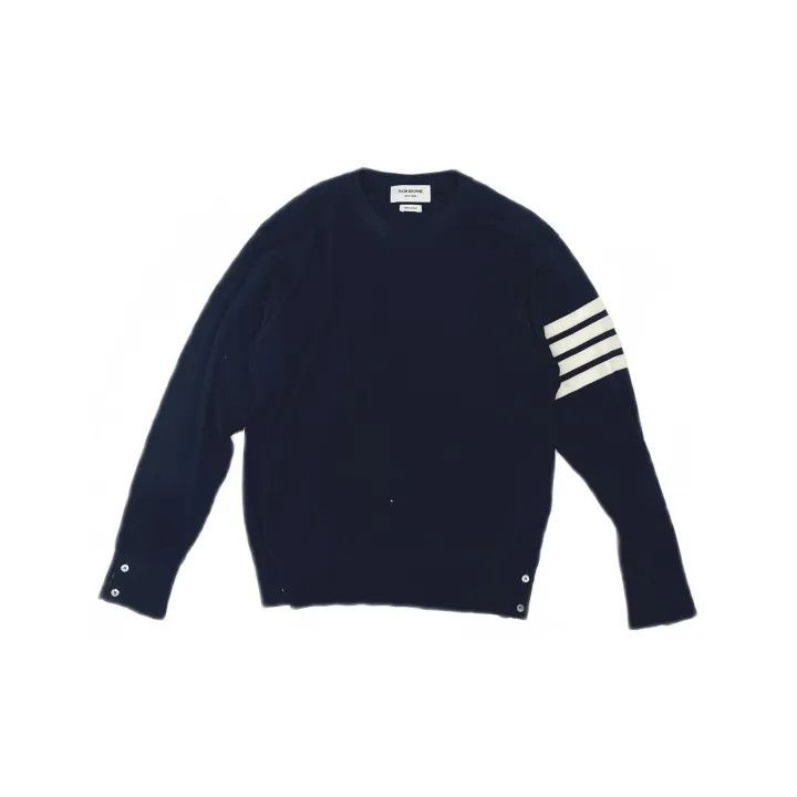 A.PRESSE TB Classic Striped Crew Neck Sweater for Men 0079 Size US M / EU 48-50 / 2 - 2 Thumbnail