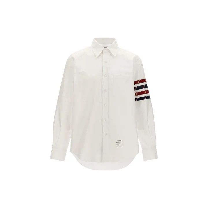 Thom Browne Thom Browne White Long Sleeve Shirt 0079 Size US S / EU 44-46 / 1 - 2 Thumbnail