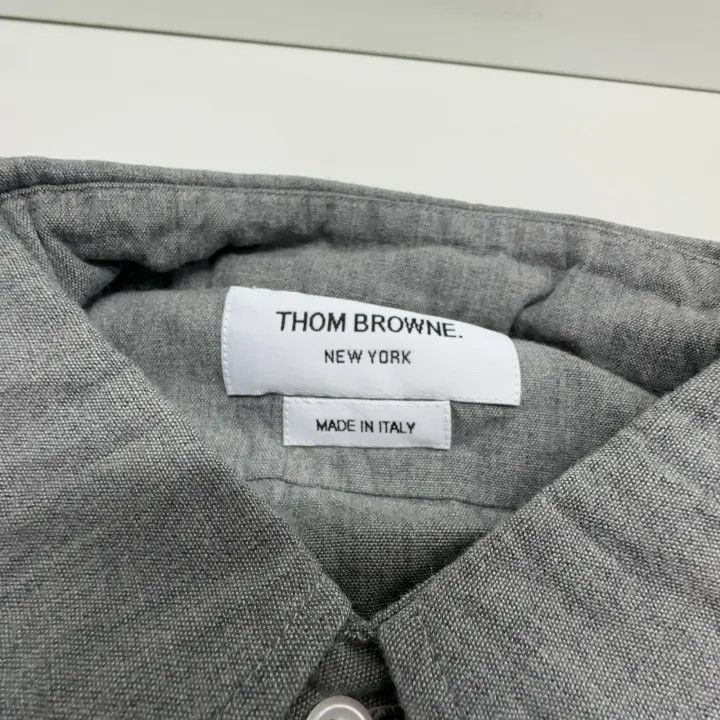 Thom Browne Thom Browne Gray Long Sleeve Shirt for Men 0079 Size US M / EU 48-50 / 2 - 6 Thumbnail