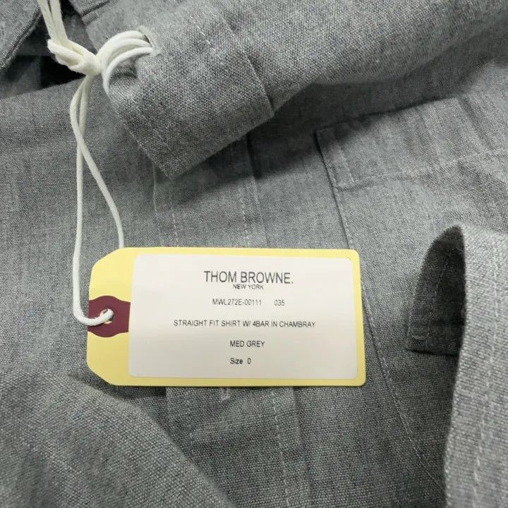 Thom Browne Thom Browne Gray Long Sleeve Shirt for Men 0079 Size US M / EU 48-50 / 2 - 4 Thumbnail