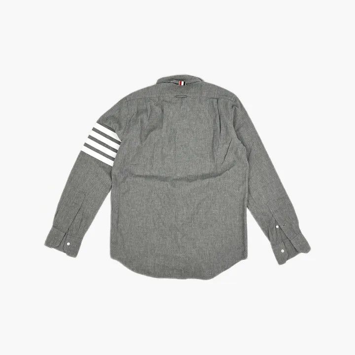 Thom Browne Thom Browne Gray Long Sleeve Shirt for Men 0079 Size US M / EU 48-50 / 2 - 3 Thumbnail