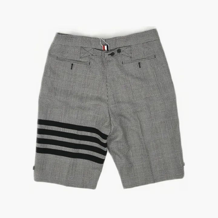 Thom Browne Thom Browne Black and White Wool Shorts 0079 Size US 26 / EU 42 - 3 Thumbnail