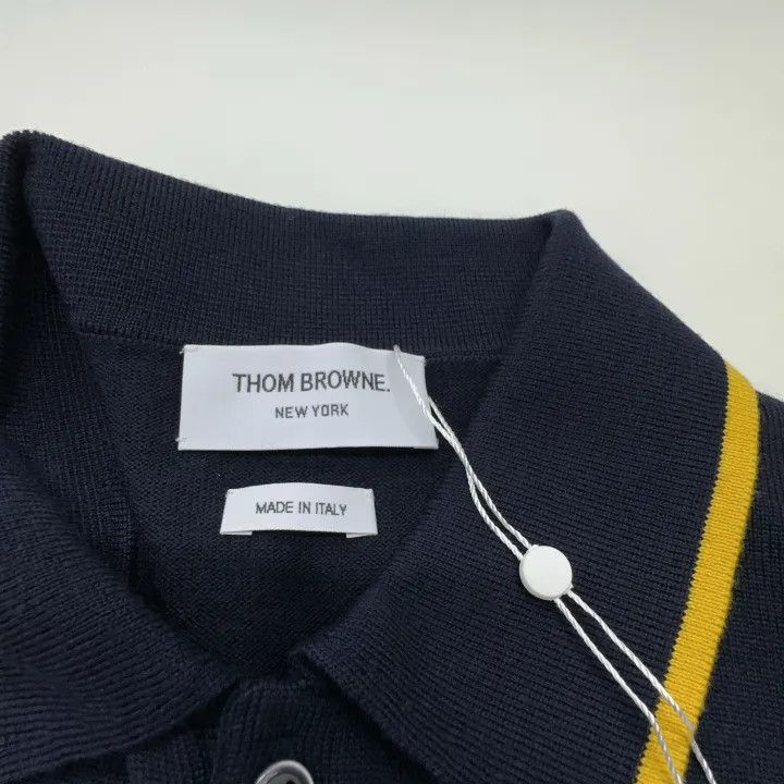 Thom Browne Thom Browne Short Sleeve Bee Embroidered Polo 0079 Size US S / EU 44-46 / 1 - 4 Thumbnail
