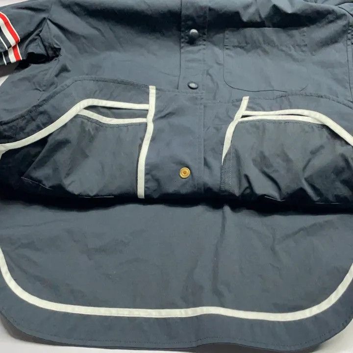 Thom Browne Thom Browne Classic Long Sleeve Shirt with RWB Stripes 0079 Size US S / EU 44-46 / 1 - 12 Thumbnail