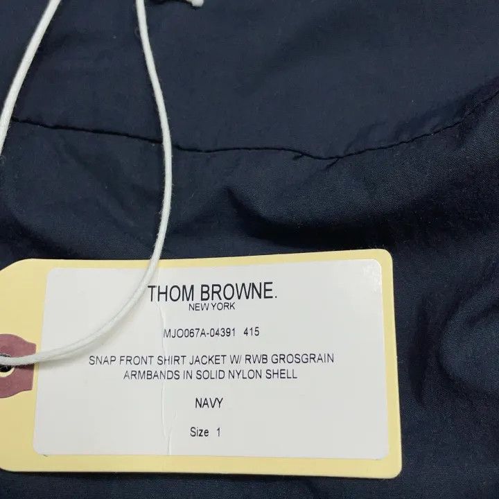 Thom Browne Thom Browne Classic Long Sleeve Shirt with RWB Stripes 0079 Size US S / EU 44-46 / 1 - 6 Thumbnail