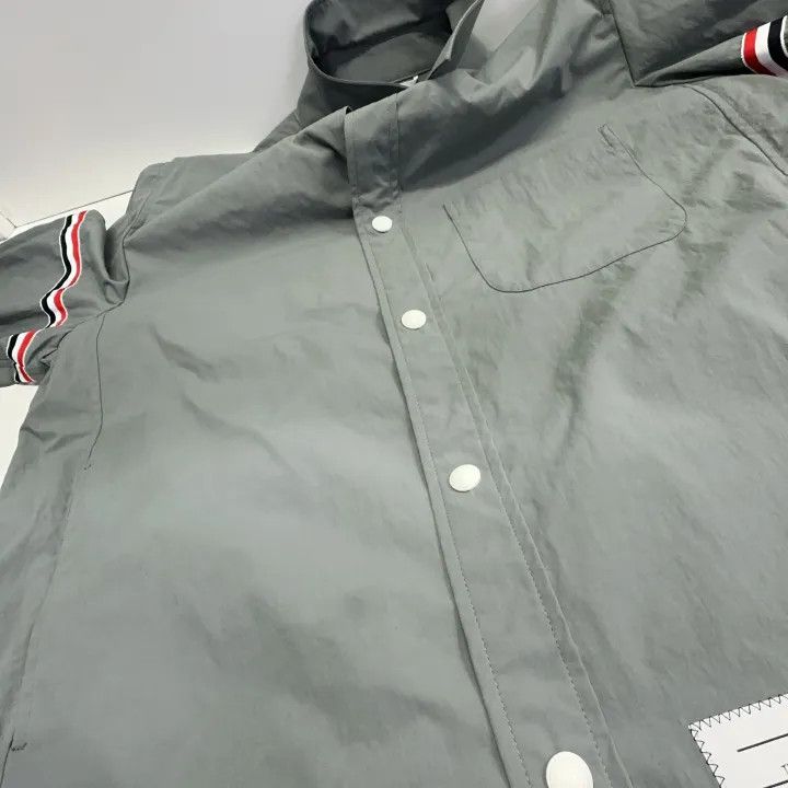 Thom Browne Thom Browne Classic Grey Stripe Long Sleeve Shirt 0079 Size US M / EU 48-50 / 2 - 9 Thumbnail