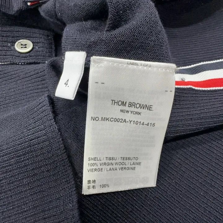 Thom Browne Thom Browne Classic V-Neck Wool Cardigan 0079 Size US M / EU 48-50 / 2 - 4 Thumbnail