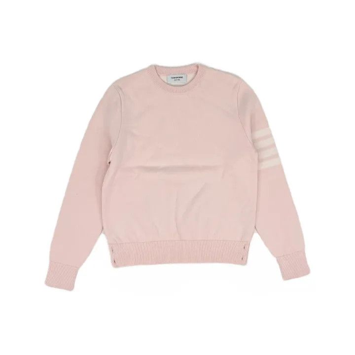 Thom Browne Thom Browne Pink Striped Long Sleeve Sweatshirt 0079 Size US S / EU 44-46 / 1 - 2 Thumbnail
