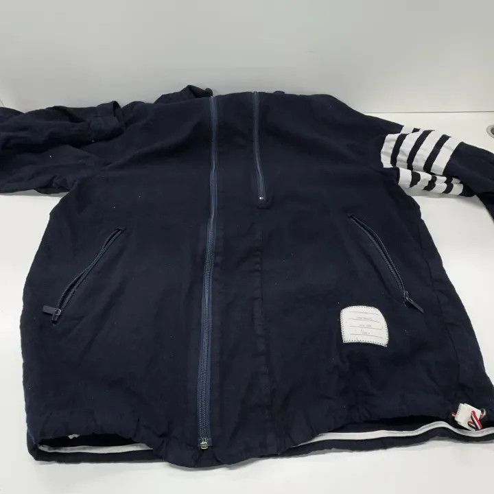 Thom Browne Thom Browne Stripe Zip Long Sleeve Jacket 0079 Size US S / EU 44-46 / 1 - 9 Thumbnail