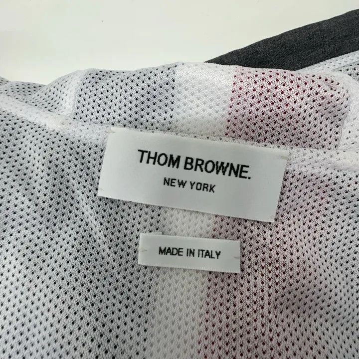Thom Browne Thom Browne Gray Hooded Zip Jacket 0079 Size US S / EU 44-46 / 1 - 5 Thumbnail