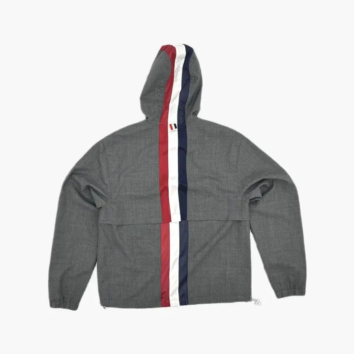 Thom Browne Thom Browne Gray Hooded Zip Jacket 0079 Size US S / EU 44-46 / 1 - 3 Thumbnail