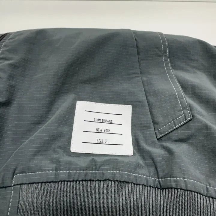 Thom Browne Thom Browne Grey Flight Jacket 0079 Size US M / EU 48-50 / 2 - 8 Thumbnail