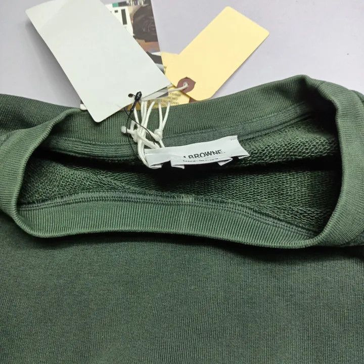 Thom Browne Thom Browne Green Long Sleeve Sweatshirt 0079 Size US L / EU 52-54 / 3 - 8 Thumbnail