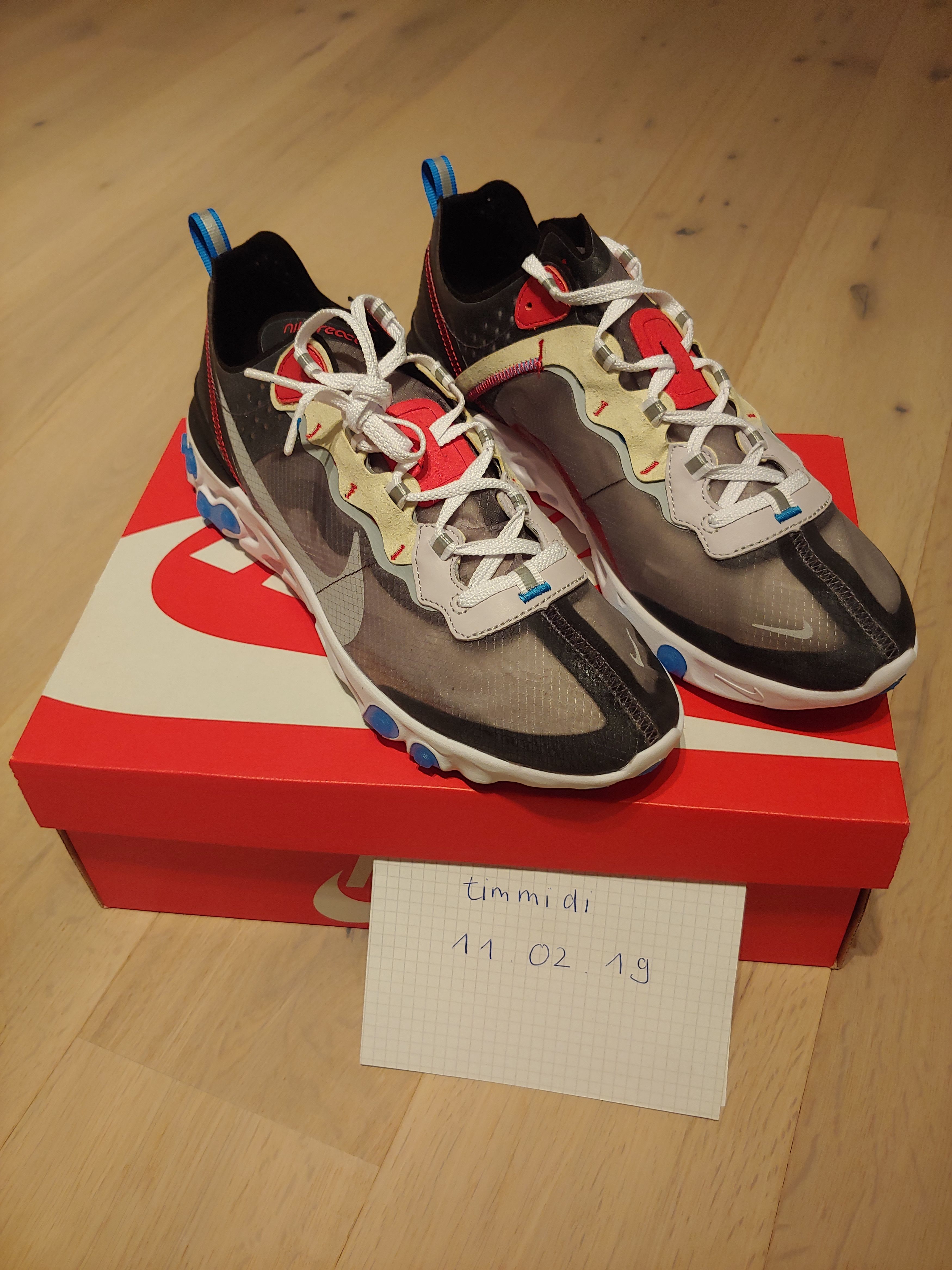 Nike React Element 87 Dark Grey Grailed