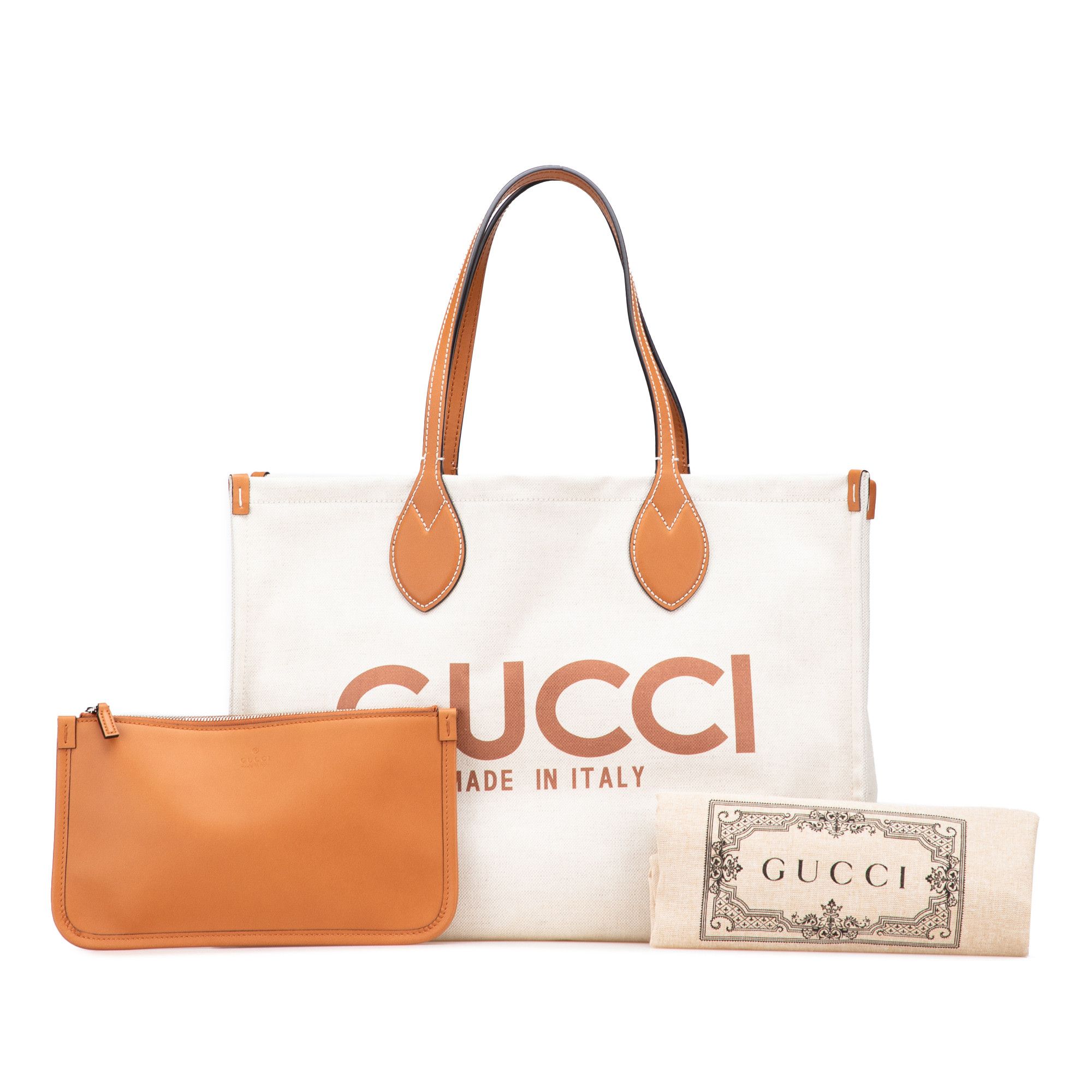 Gucci Gucci Large Canvas Logo Tote Size ONE SIZE - 14 Thumbnail
