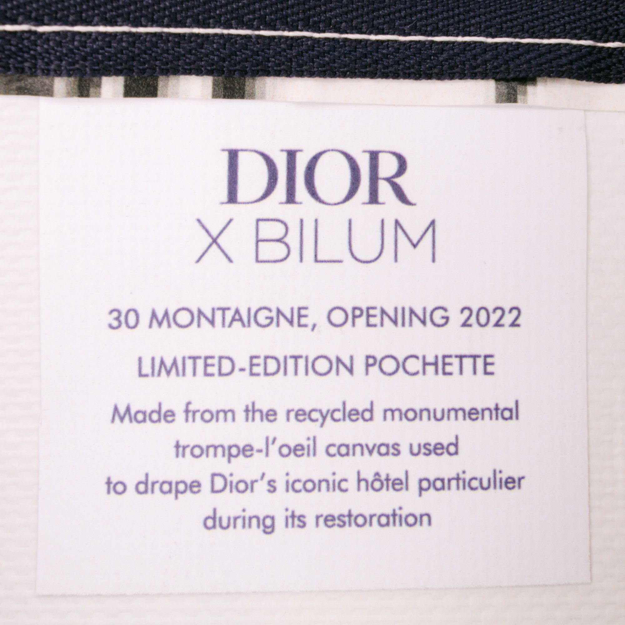 Dior Dior Limited Edition Bilum Trompe Loeil Canvas 30 Montaigne Pochette Size ONE SIZE - 5 Thumbnail