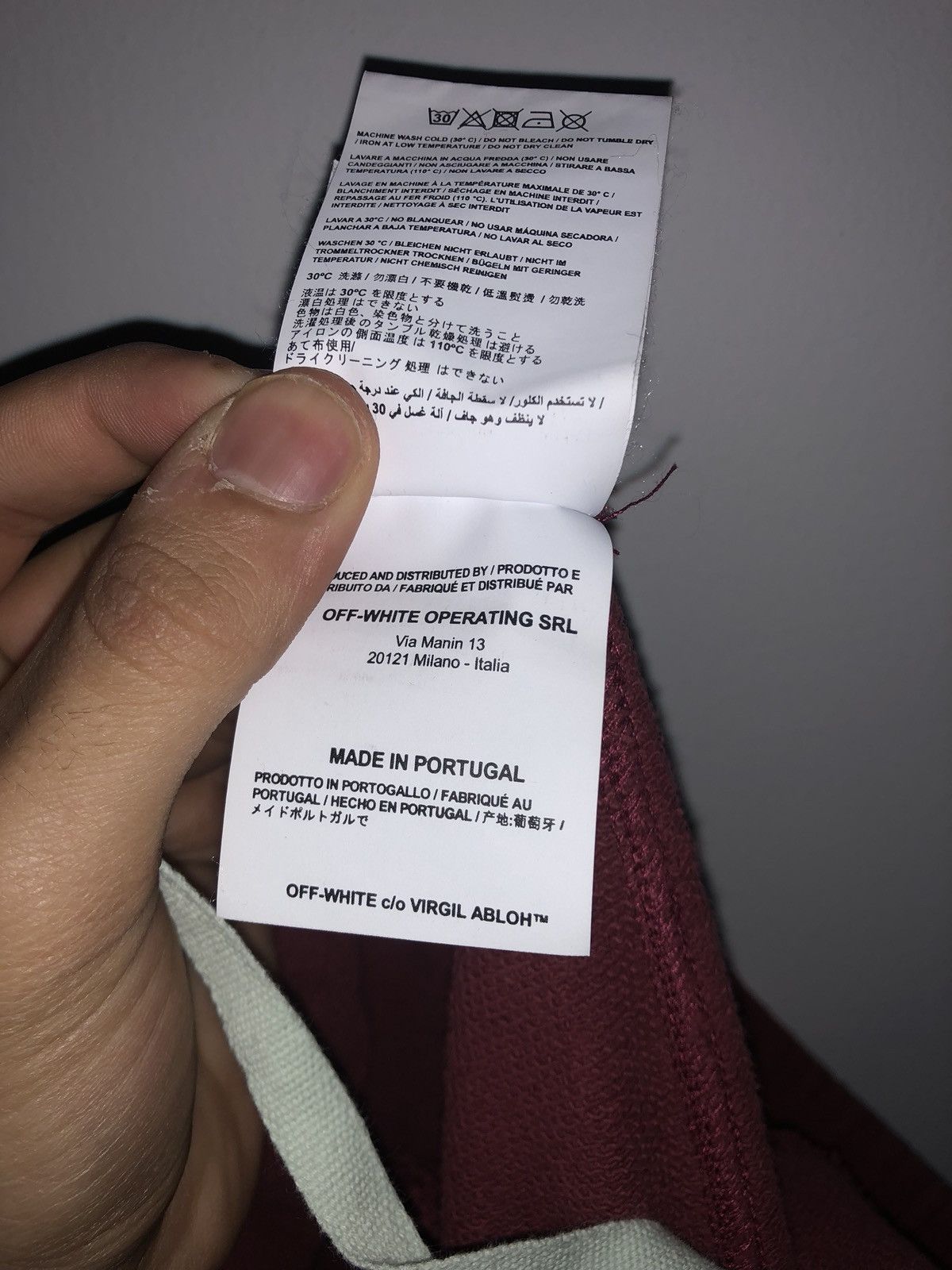 Off-White Off White Maroon Shorts Size US 34 / EU 50 - 6 Thumbnail