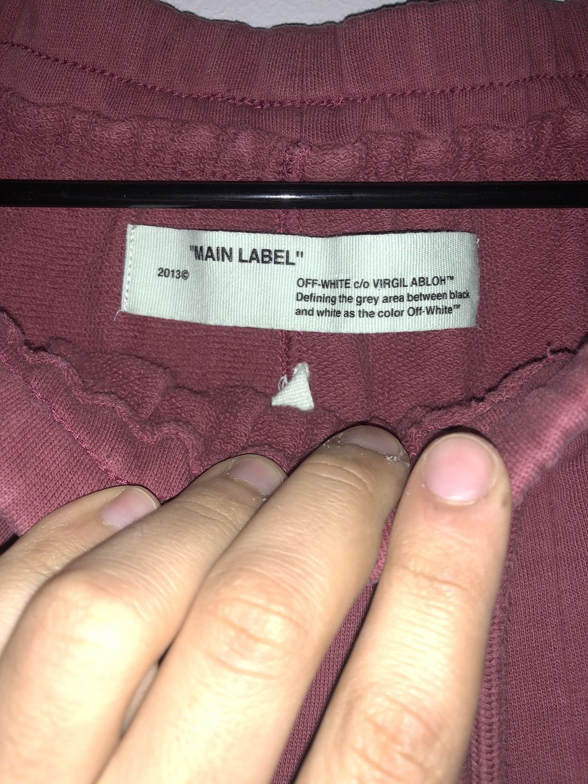 Off-White Off White Maroon Shorts Size US 34 / EU 50 - 3 Thumbnail